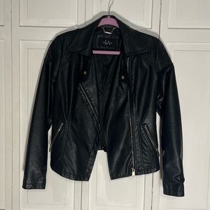 Classic faux leather jacket